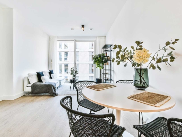 Modern apartment building